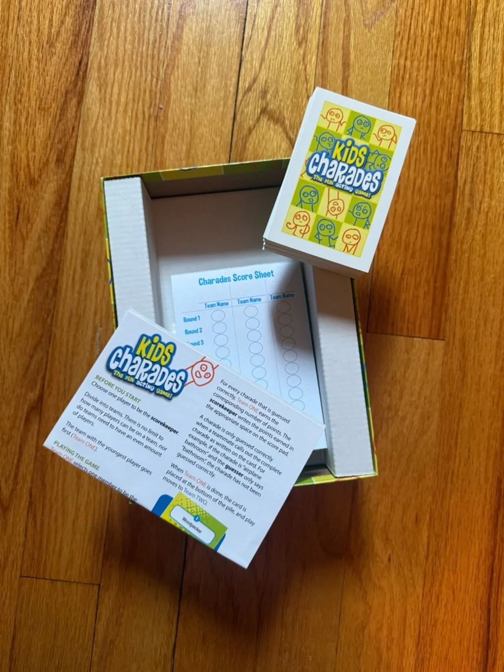Kids Charades Board Game by Outset - Yellow/Blue